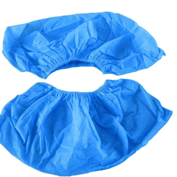 UREC-Non-Woven Shoe Cover for Cleanroom, Hospital, and Home Use Shoe Covering for Cleanliness,Blue, Free Size, Pack of 100 Shoe Covers (50 Pairs)